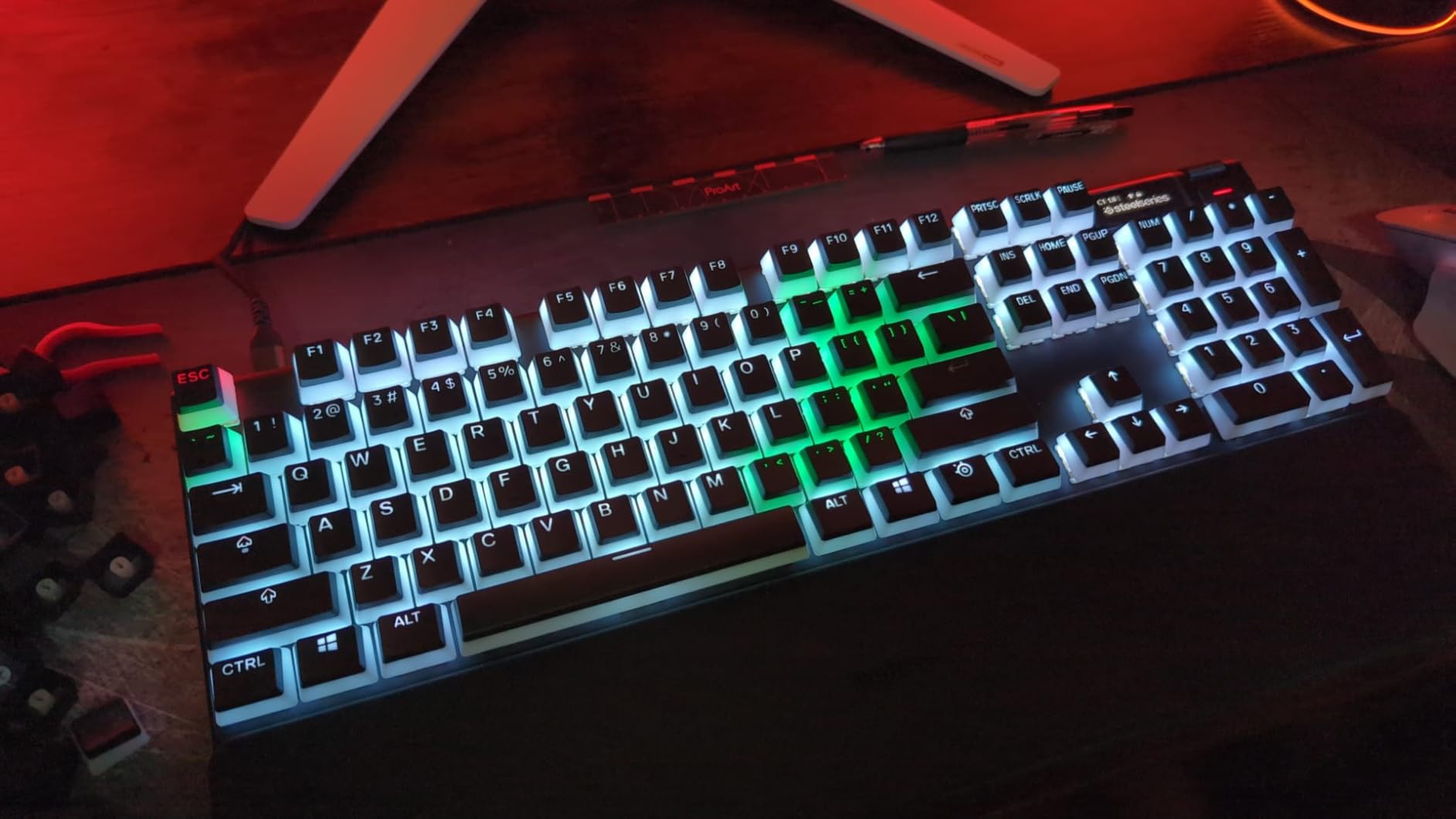SteelSeries PrismCaps Copritasti Pudding PBT Neri UK