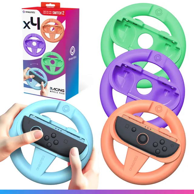 Oniverse Volanti Corsa Switch 2 4 Pezzi per Joy-Con Mario Kart