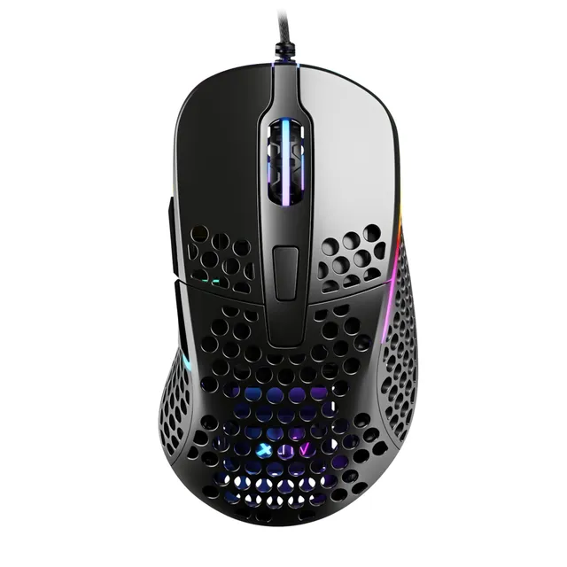 Xtrfy M4 RGB mouse gaming cablato nero ultraleggero
