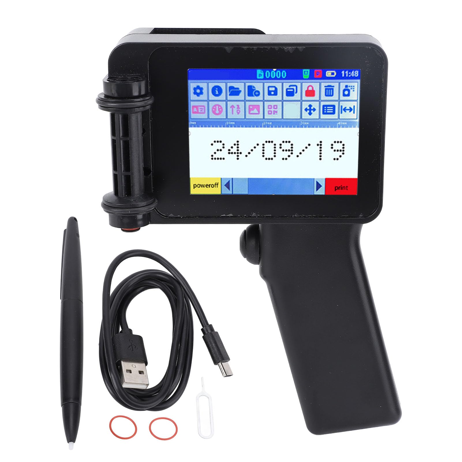 Gowenic N6 stampante portatile inkjet touchscreen 4,3"