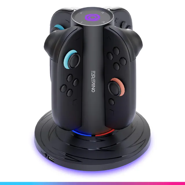 Oniverse Charging Station 4 Joy-Con Switch 2 USB-C LED
