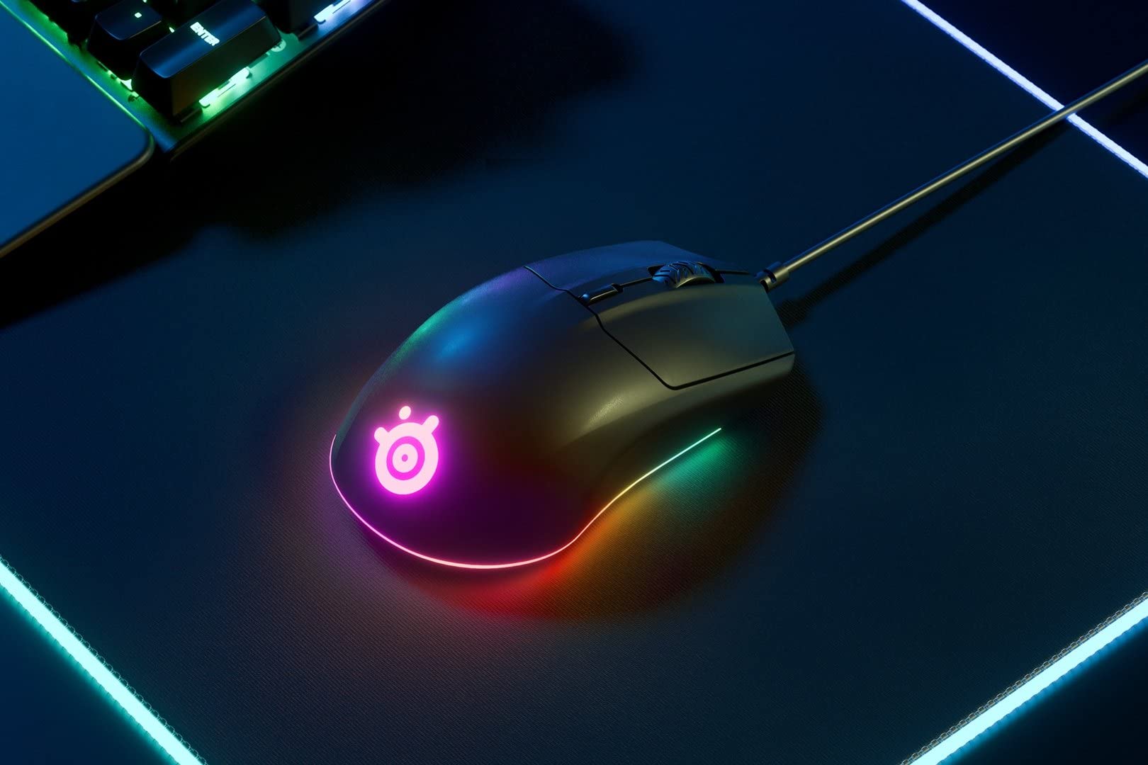 SteelSeries Rival 3 mouse gaming cablato 8500 CPI RGB