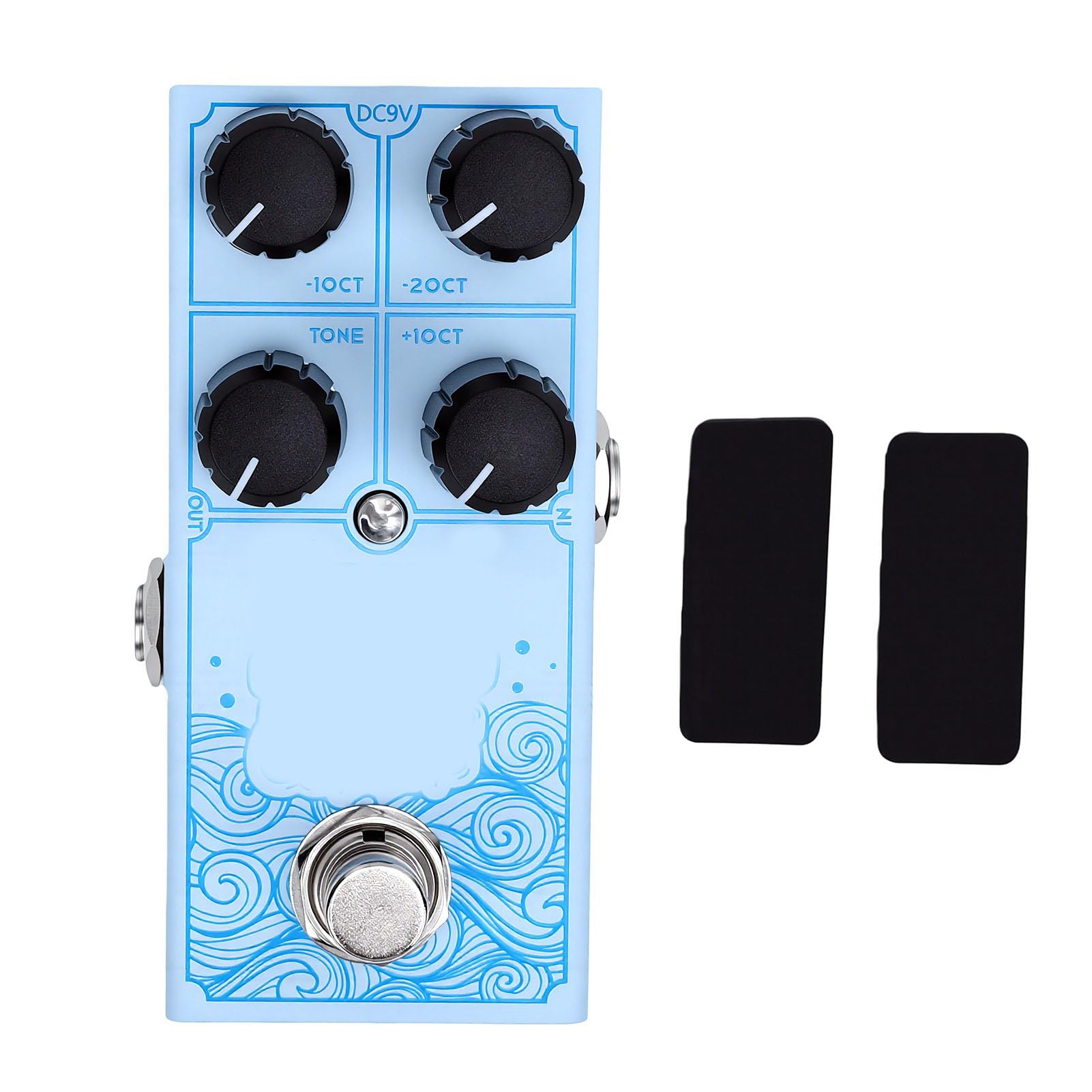 Gowenic Pedale Ottava chitarra stompbox alluminio compatto