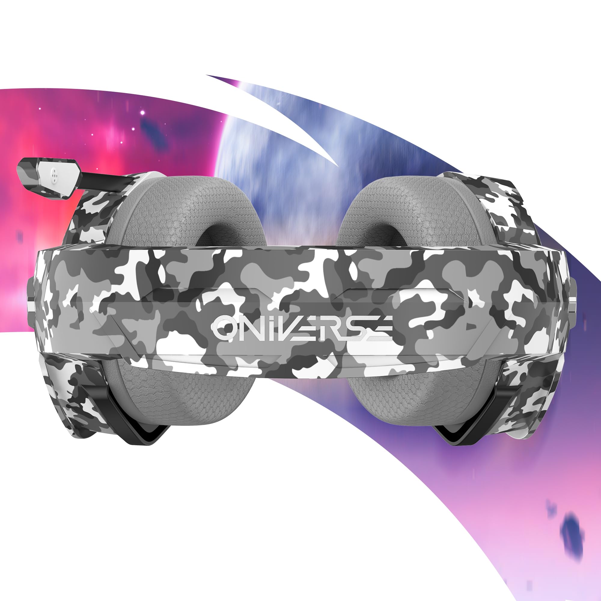 Oniverse Nebula Headset Gaming Grigio Urban Camo Jack 50mm