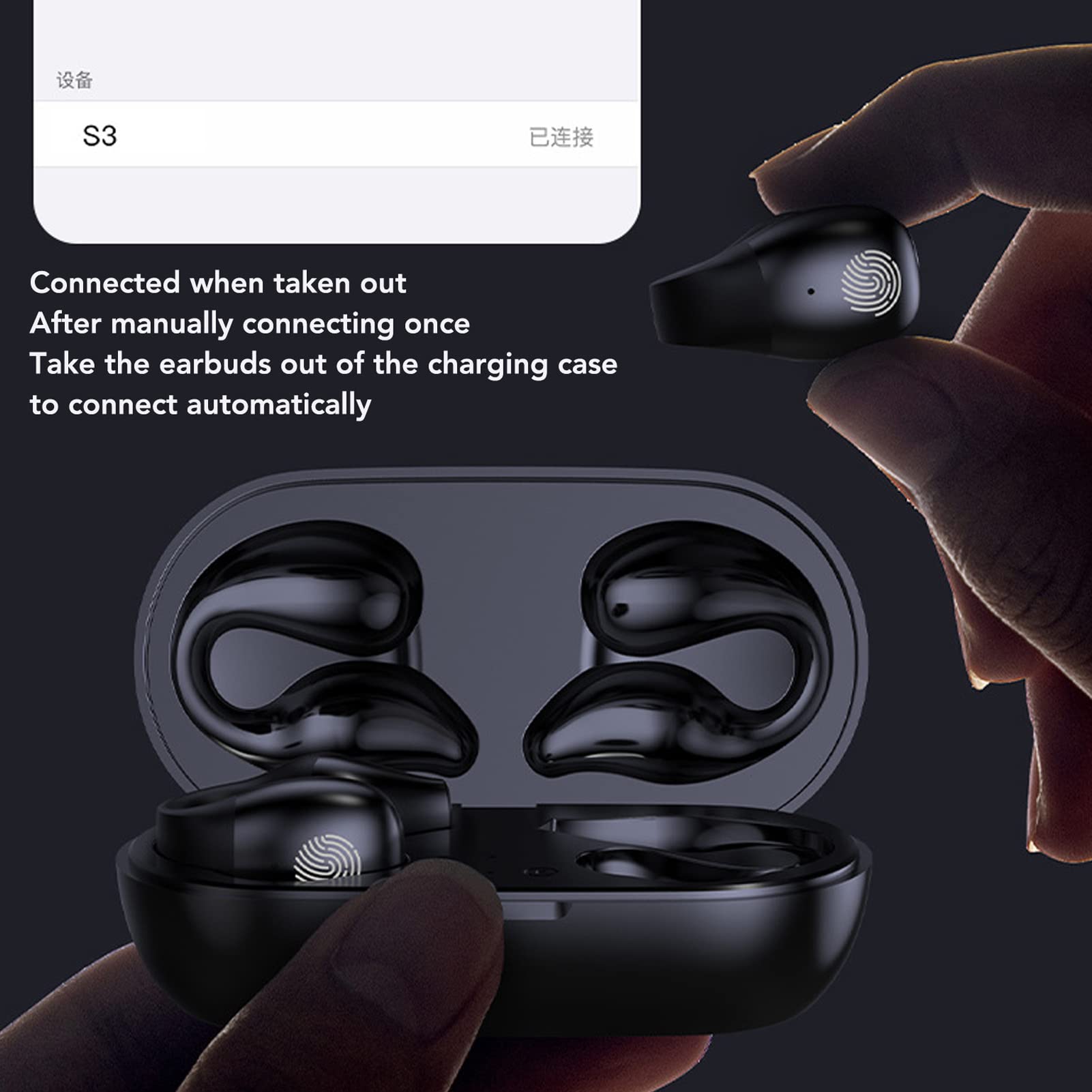 Gowenic S03 Cuffie Aperte Wireless Sport Bluetooth HiFi
