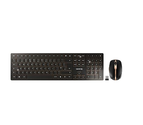 CHERRY DW 9100 SLIM Set Tastiera Mouse QWERTY Nero