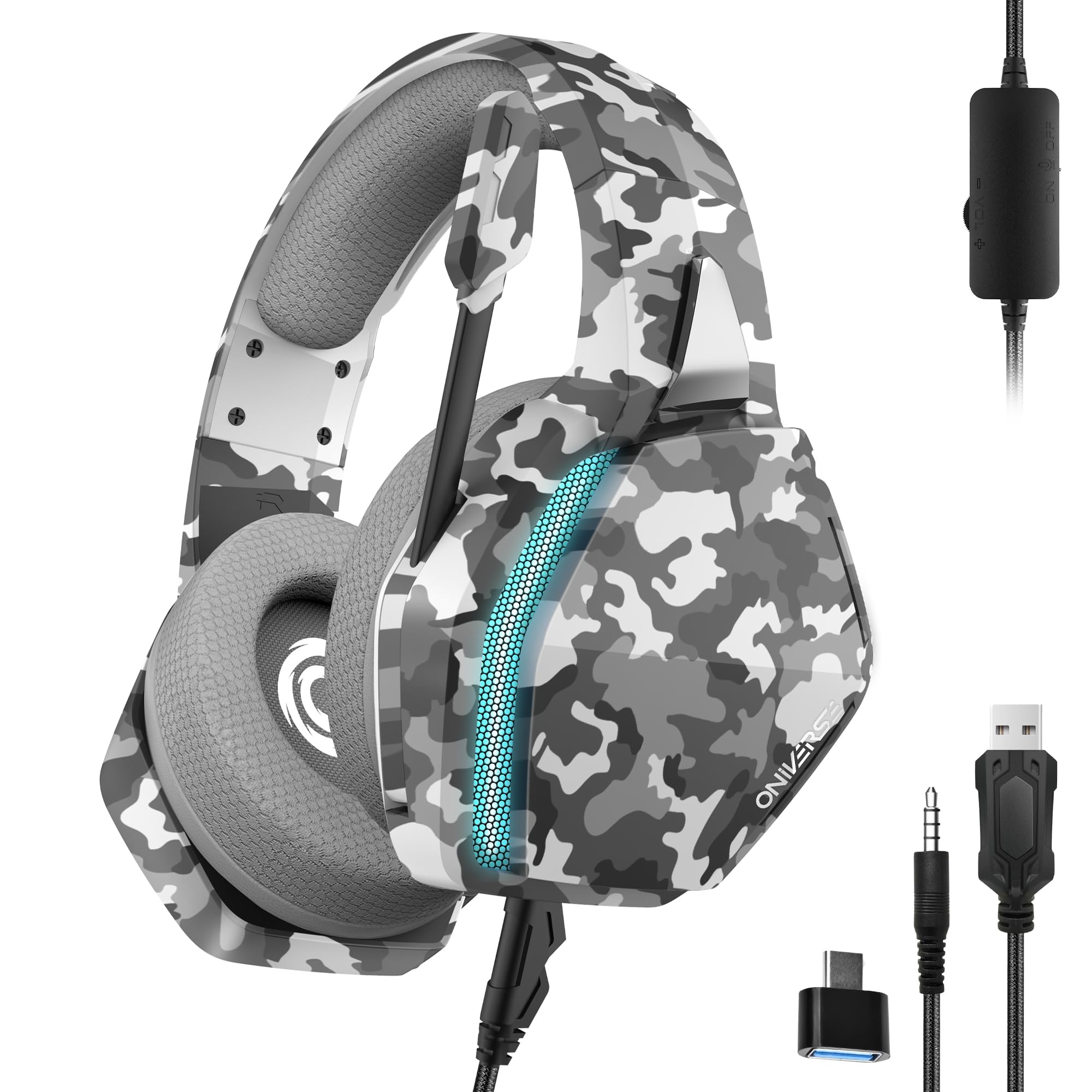 Oniverse Nebula Headset Gaming Rosa con Microfono Jack 50mm