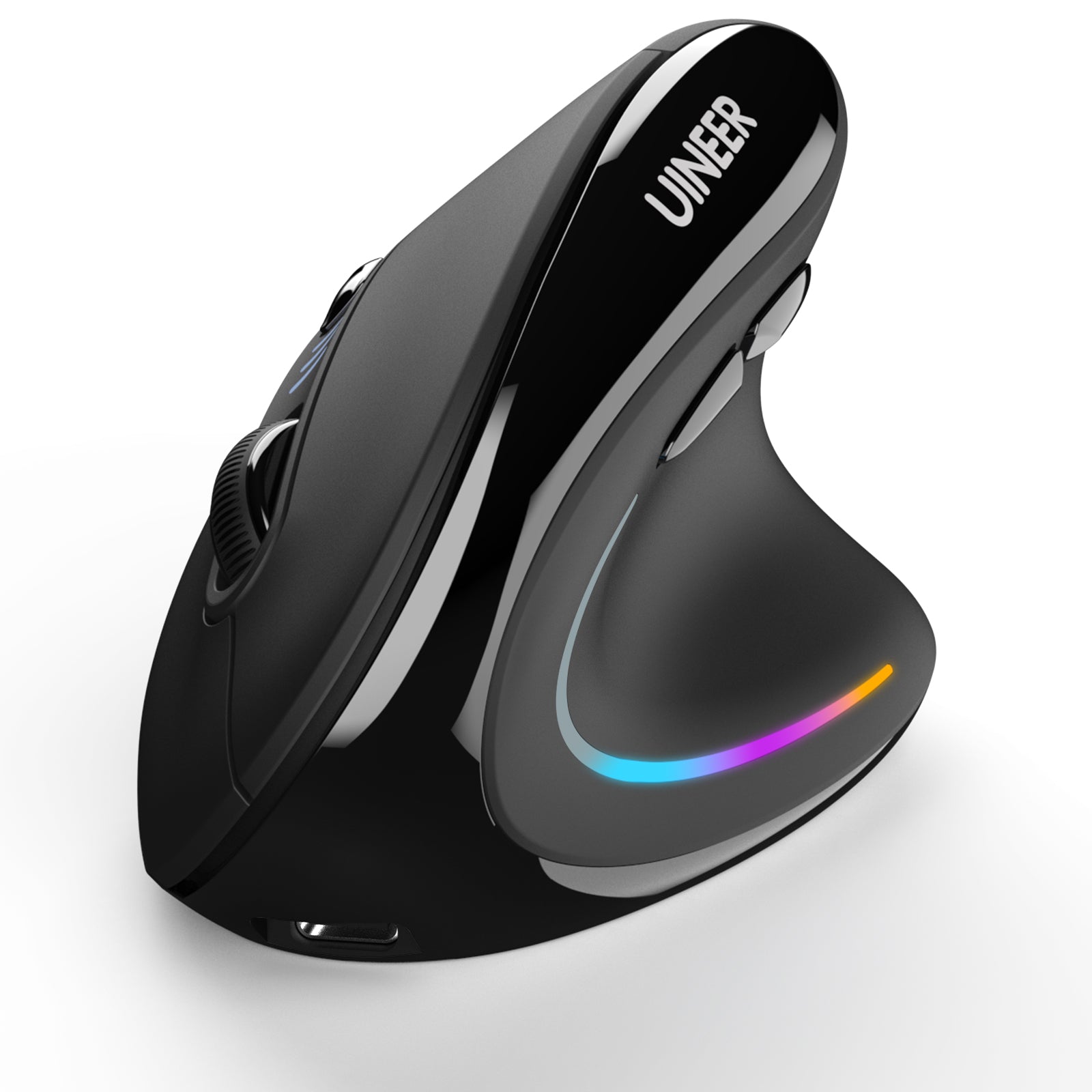 Uineer Tri-mode Mouse Verticale 59° Nero Silenzioso