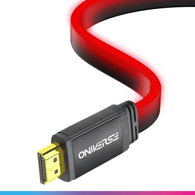 Oniverse Cavo HDMI LED 8K PS5 rosso alta velocità
