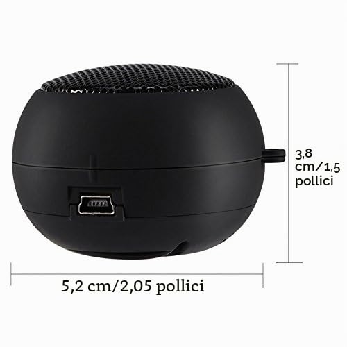 Gowenic mini altoparlante portatile nero aux 3,5 mm USB