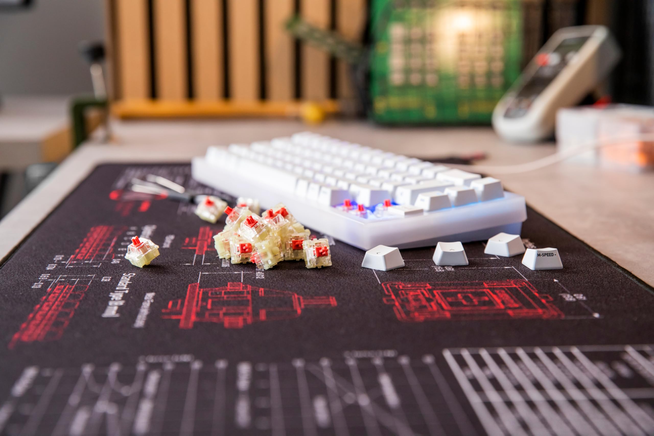 CHERRY XTRFY MX RGB Silent Red Switch Meccanici 23 Pezzi Lineari