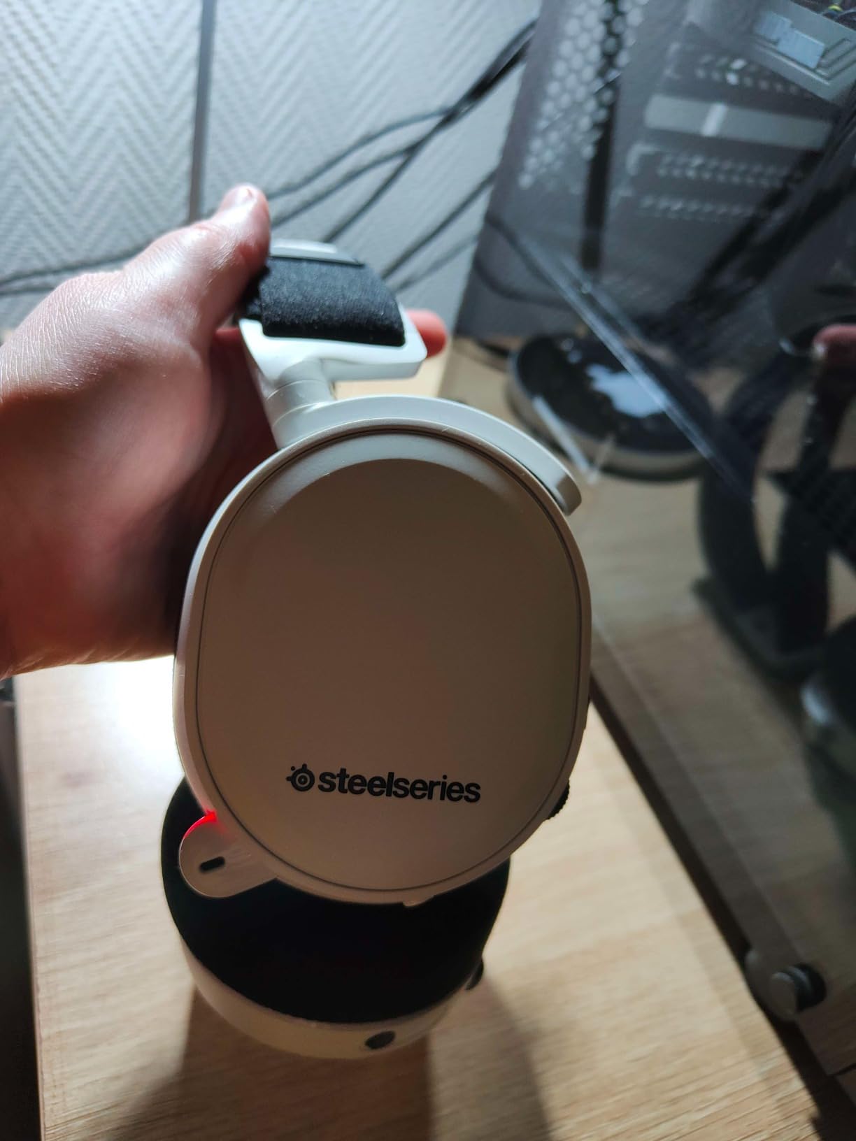 SteelSeries Arctis 7P+ cuffie gaming wireless bianche 30h
