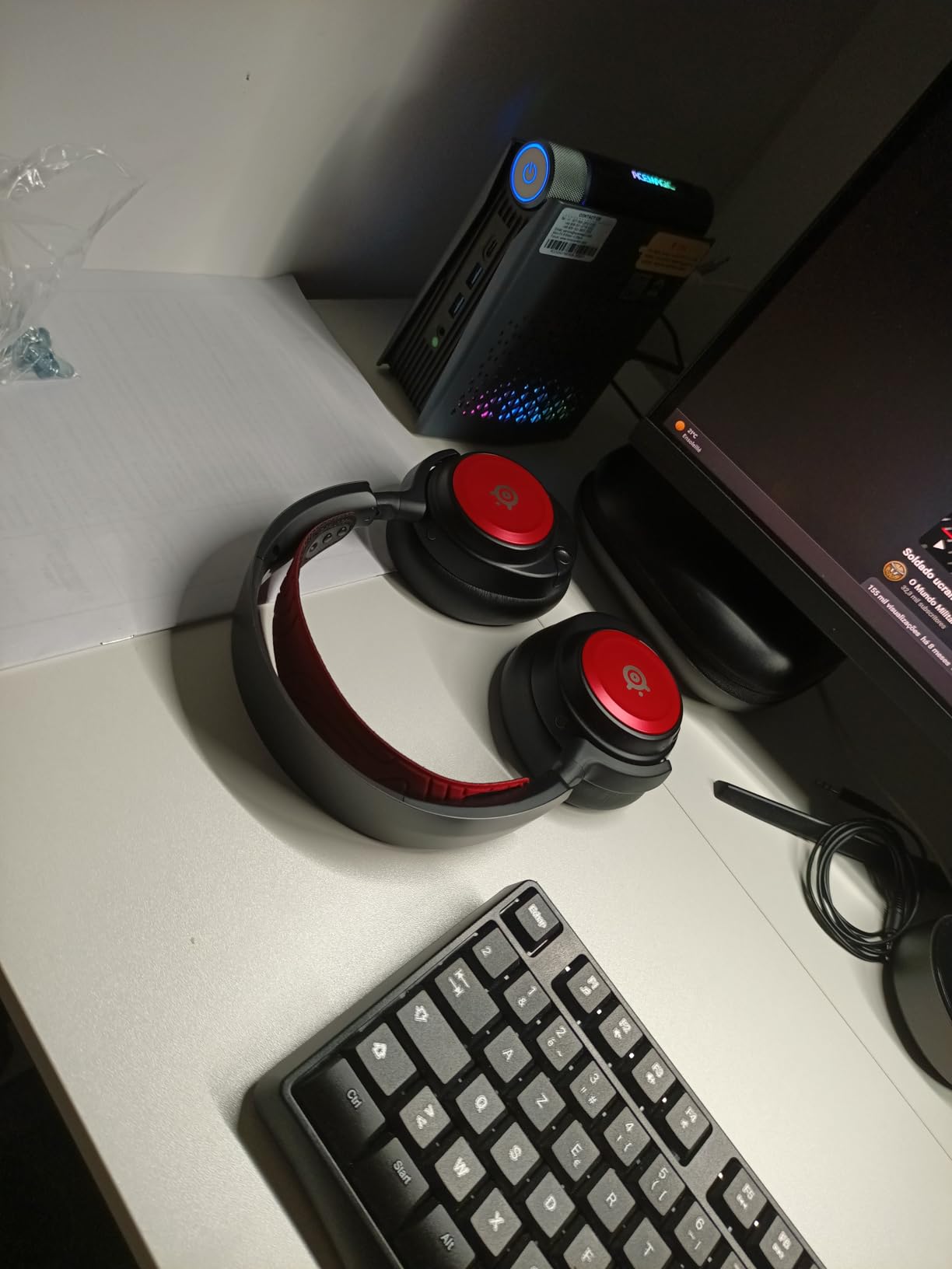 SteelSeries Arctis Nova Booster Pack Cherry Red nylon metallo