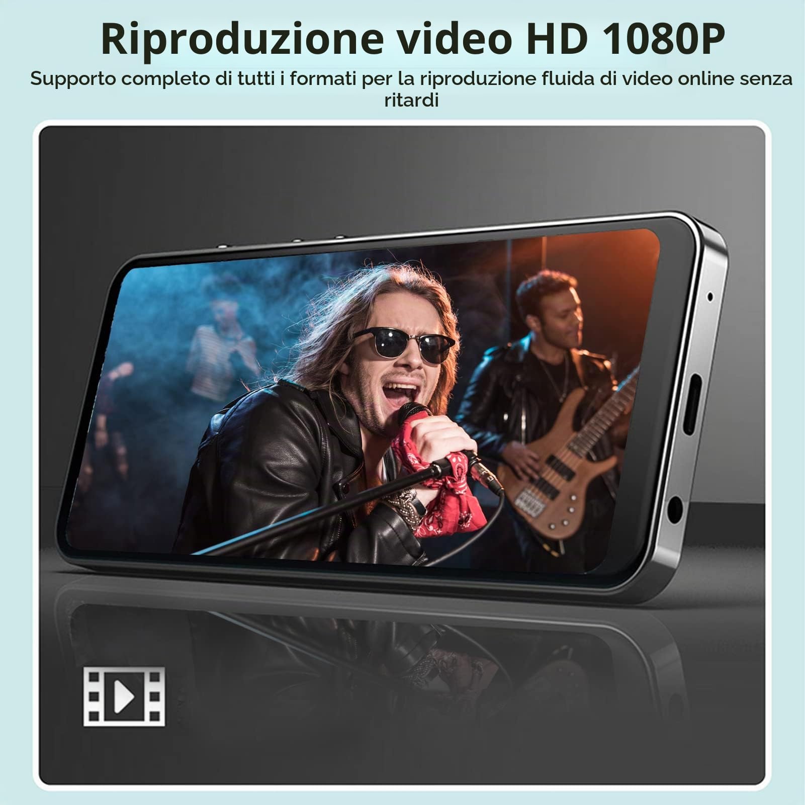 Gowenic Lettore MP4 WiFi Bluetooth 5 Pollici 128GB Touch