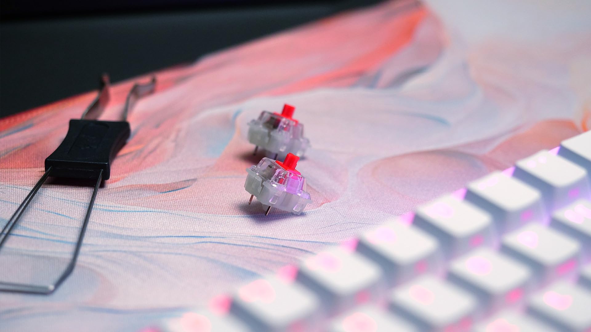 CHERRY XTRFY K5V2 Tastiera Meccanica 65% AZERTY MX2A Red