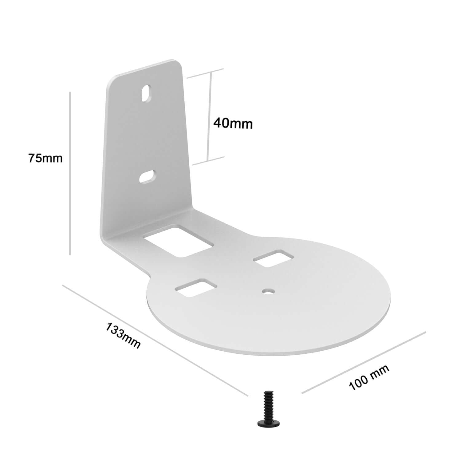 Monzlteck Sonos Mount supporto parete WSE100 Era 100 nero 2 pack