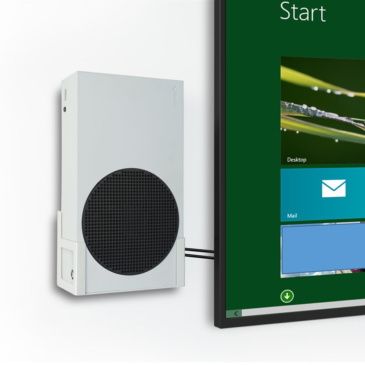 Monzlteck XBOX Mount Supporto a Muro Xbox Series S Metallo