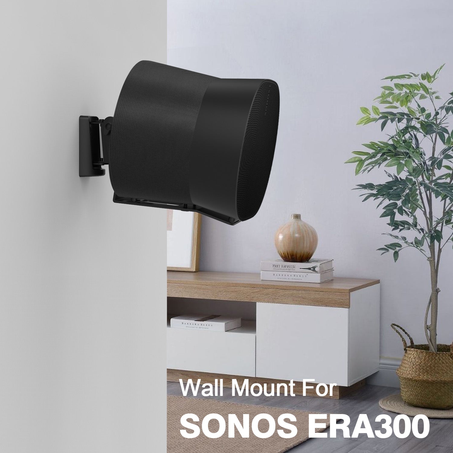 Monzlteck Sonos Mount staffa Era 300 orientabile acciaio
