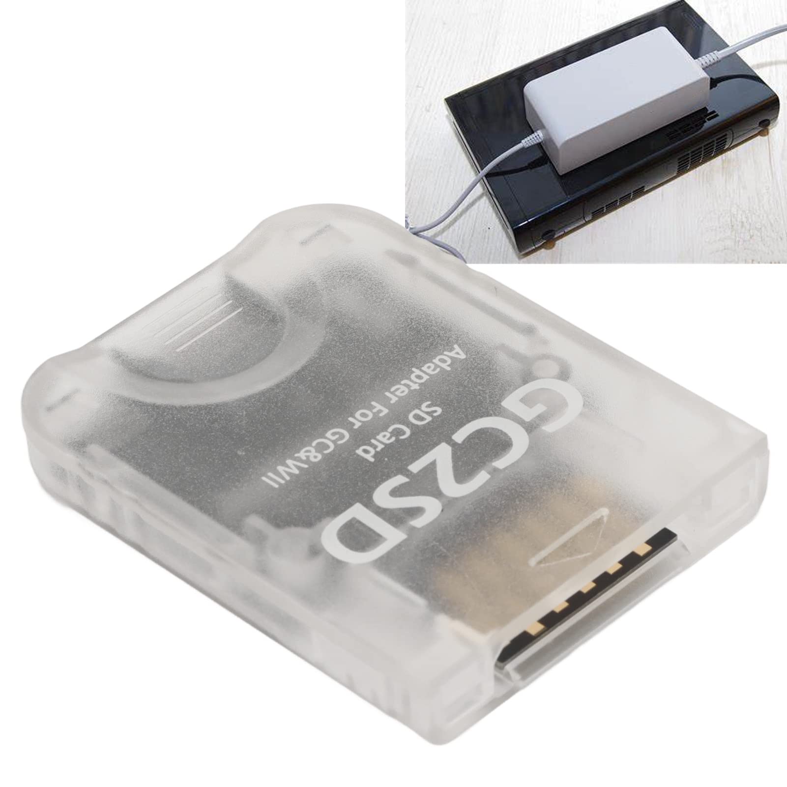 GOWENIC GC2SD Adattatore microSD GameCube trasparente 512GB
