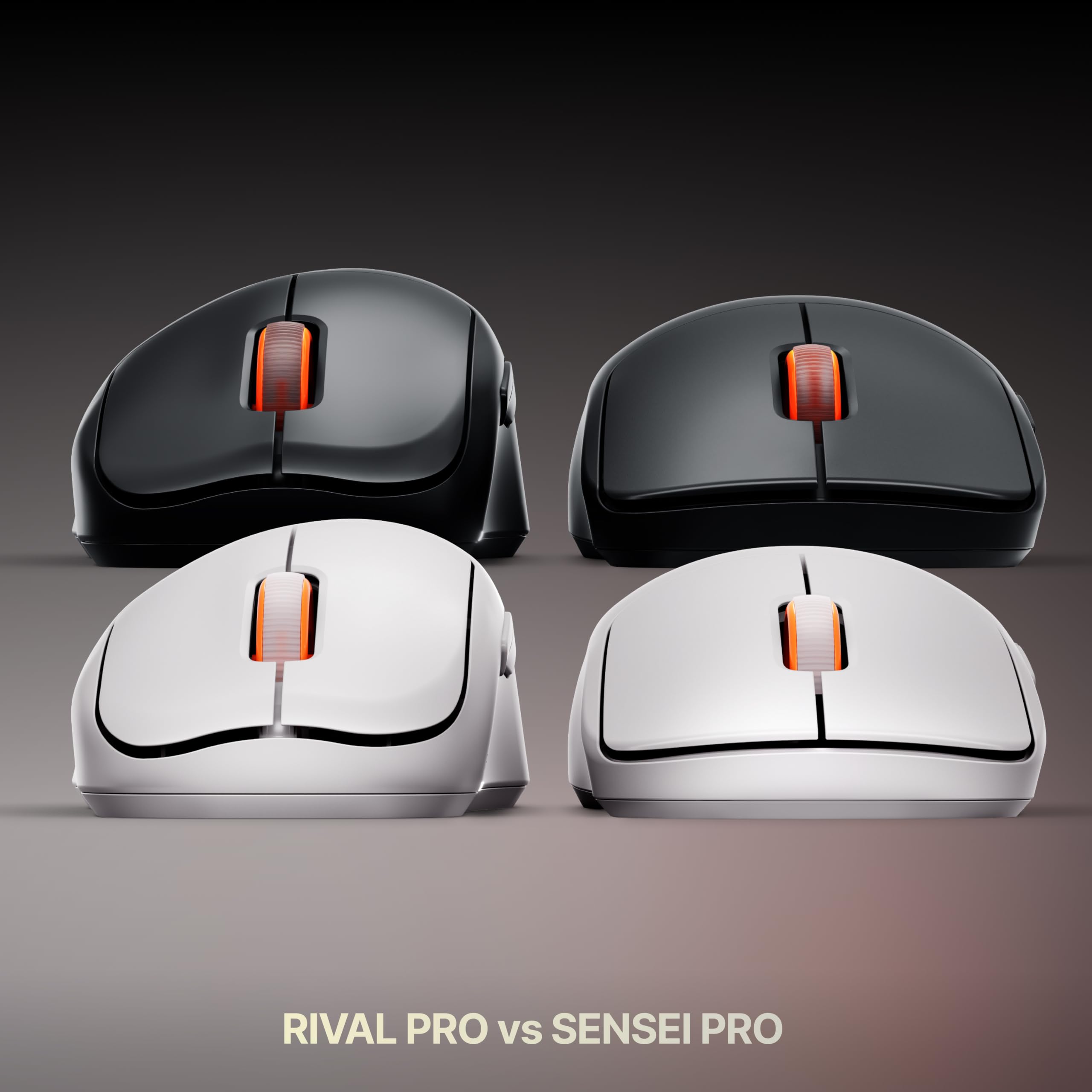 SteelSeries Sensei Pro mouse wireless bianco 8K UWB simmetrico