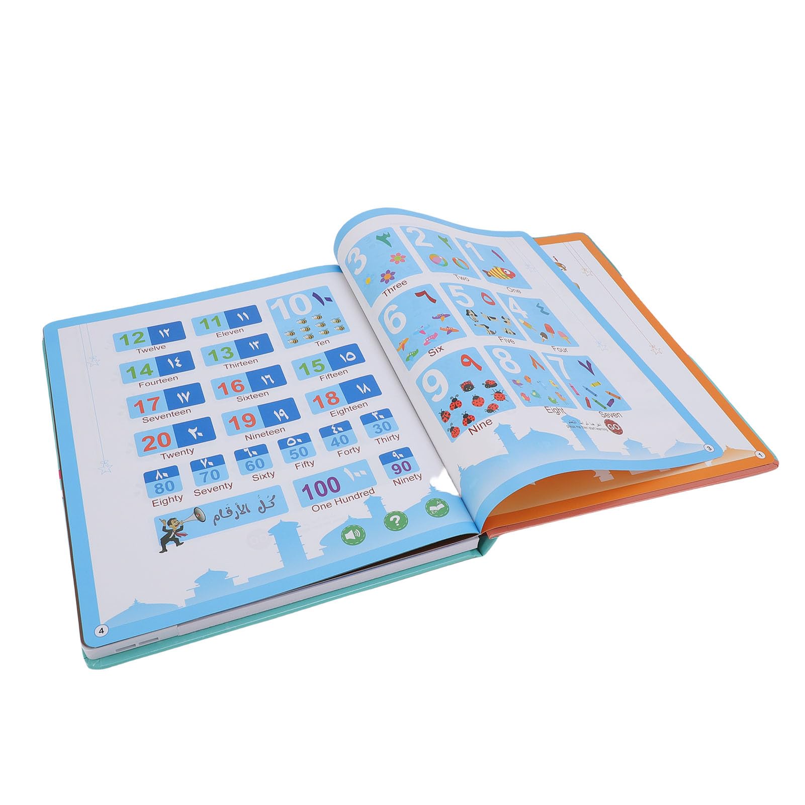 Gowenic Libro Sonoro Bilingue arabo inglese educativo ricaricabile