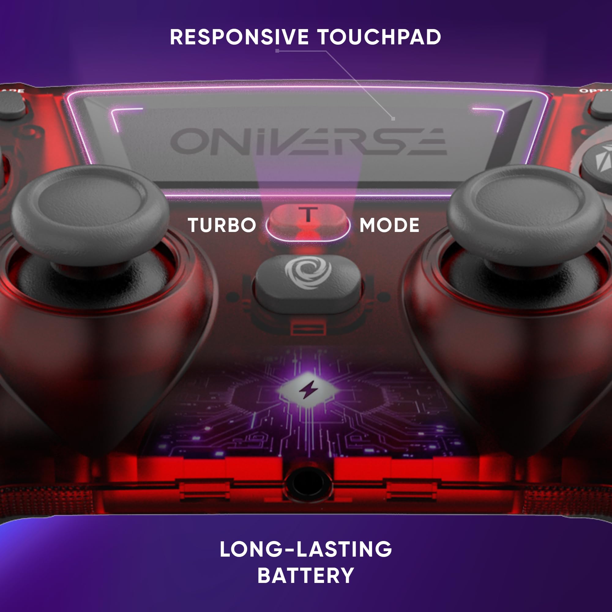 Oniverse Revolt Mars Red controller wireless PS4 Hall Effect