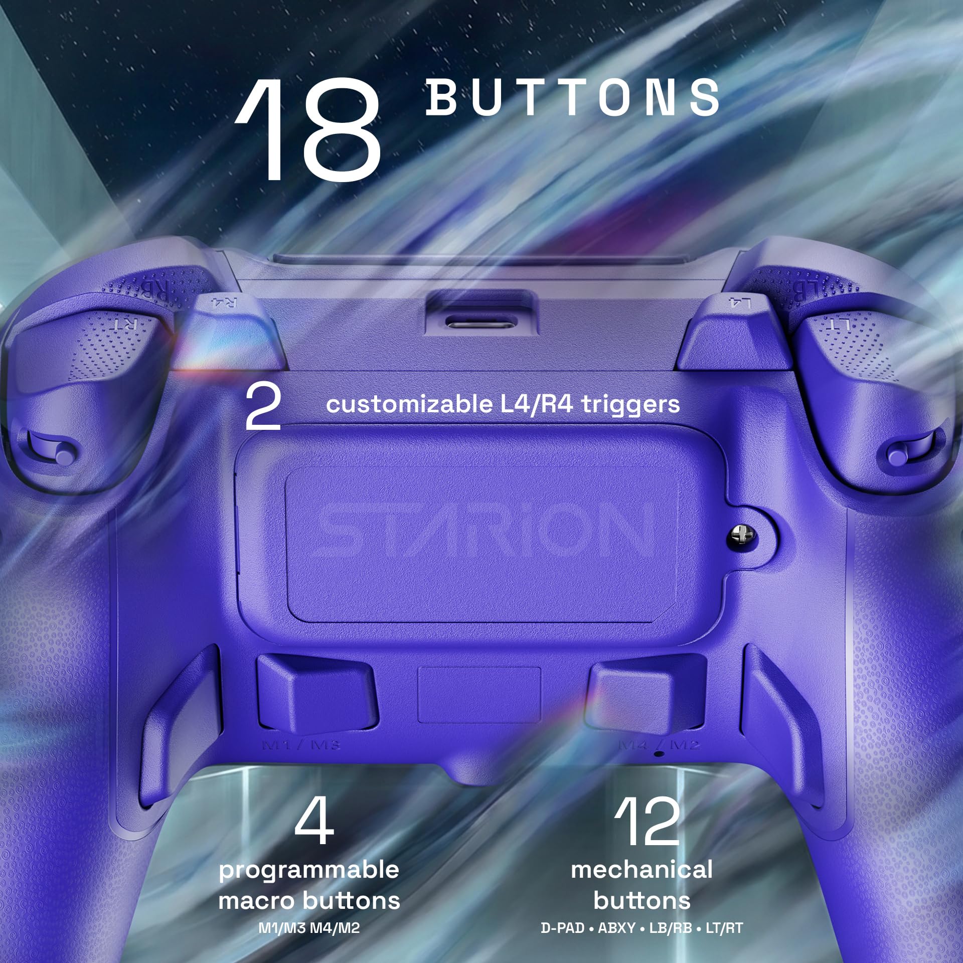 Oniverse Starion Controller Wireless PS5 Viola Hall Effect