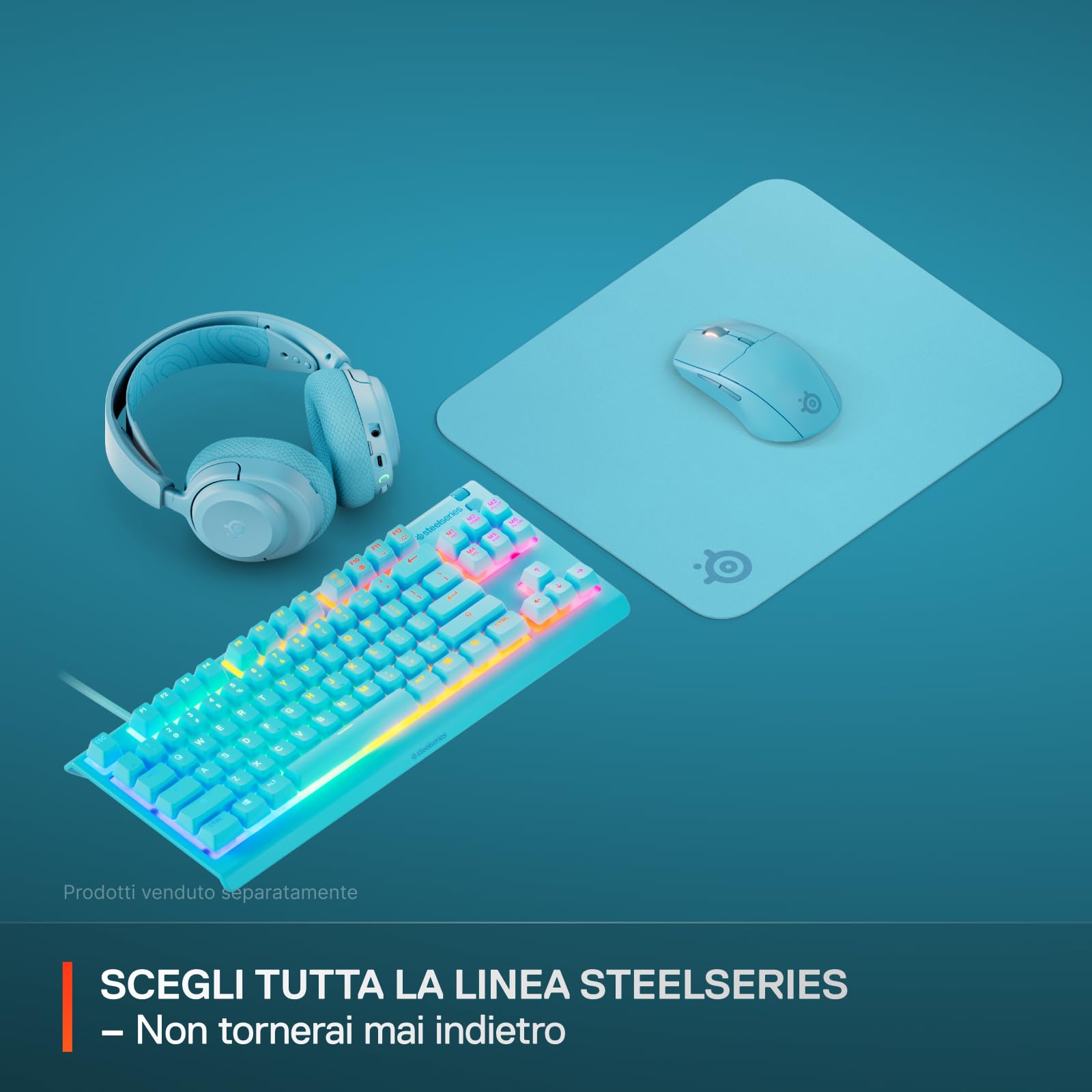 SteelSeries QcK Aqua Tappetino Mouse Gaming Medium 320x270