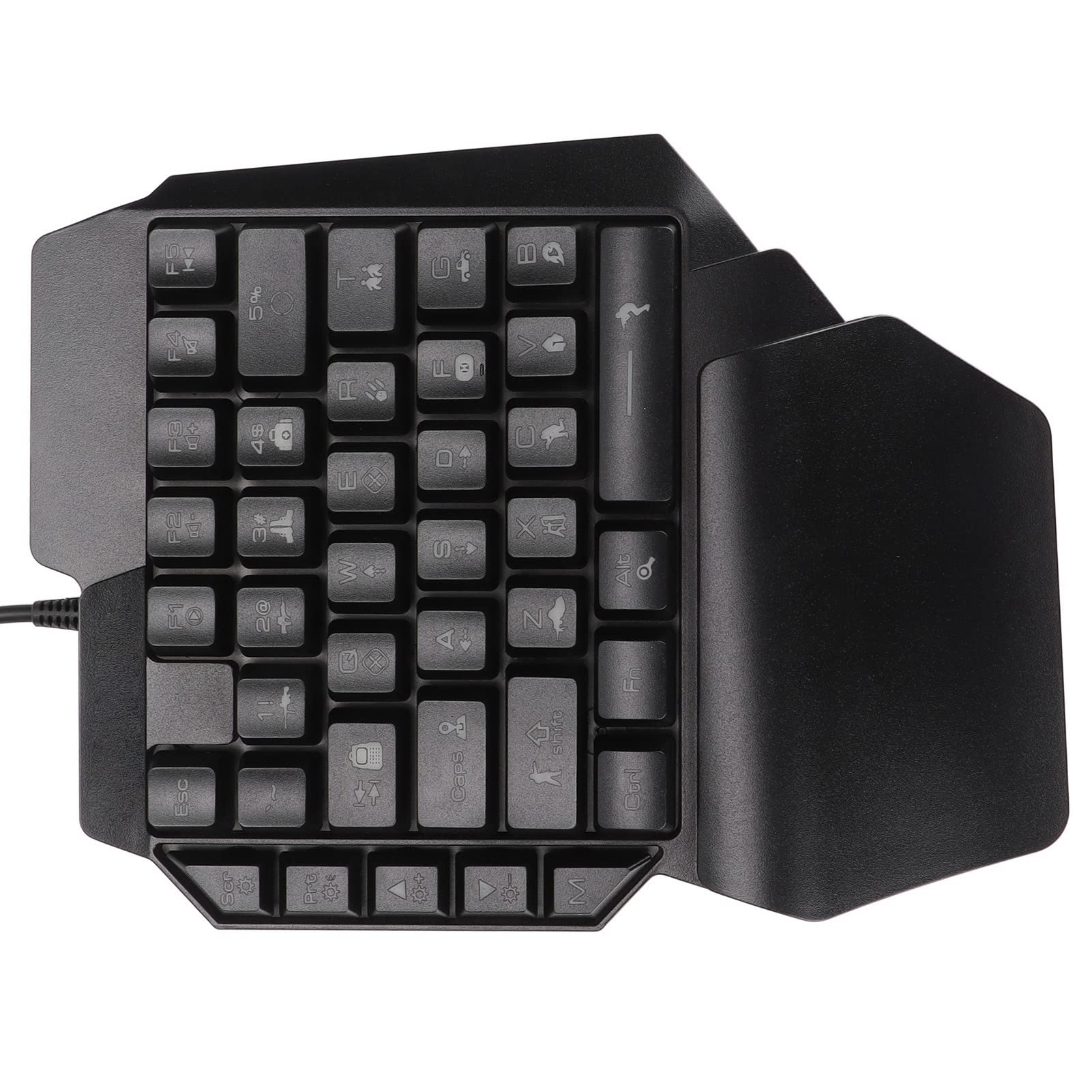 Gowenic Tastiera Gaming una Mano 39 Tasti USB con Poggiapolsi