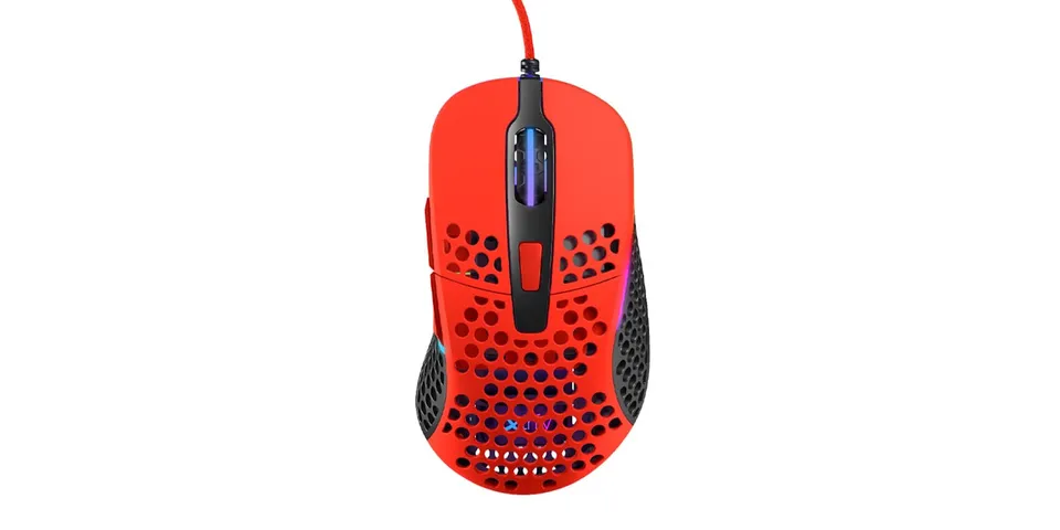Xtrfy M4 RGB mouse gaming filo Kripparrian Red ultraleggero