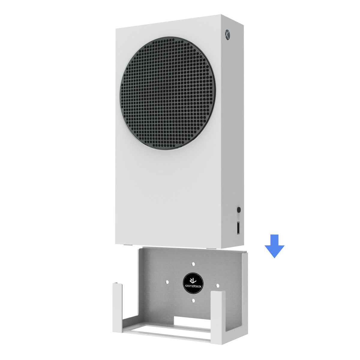 Monzlteck XBOX Mount Supporto a Muro Xbox Series S Metallo