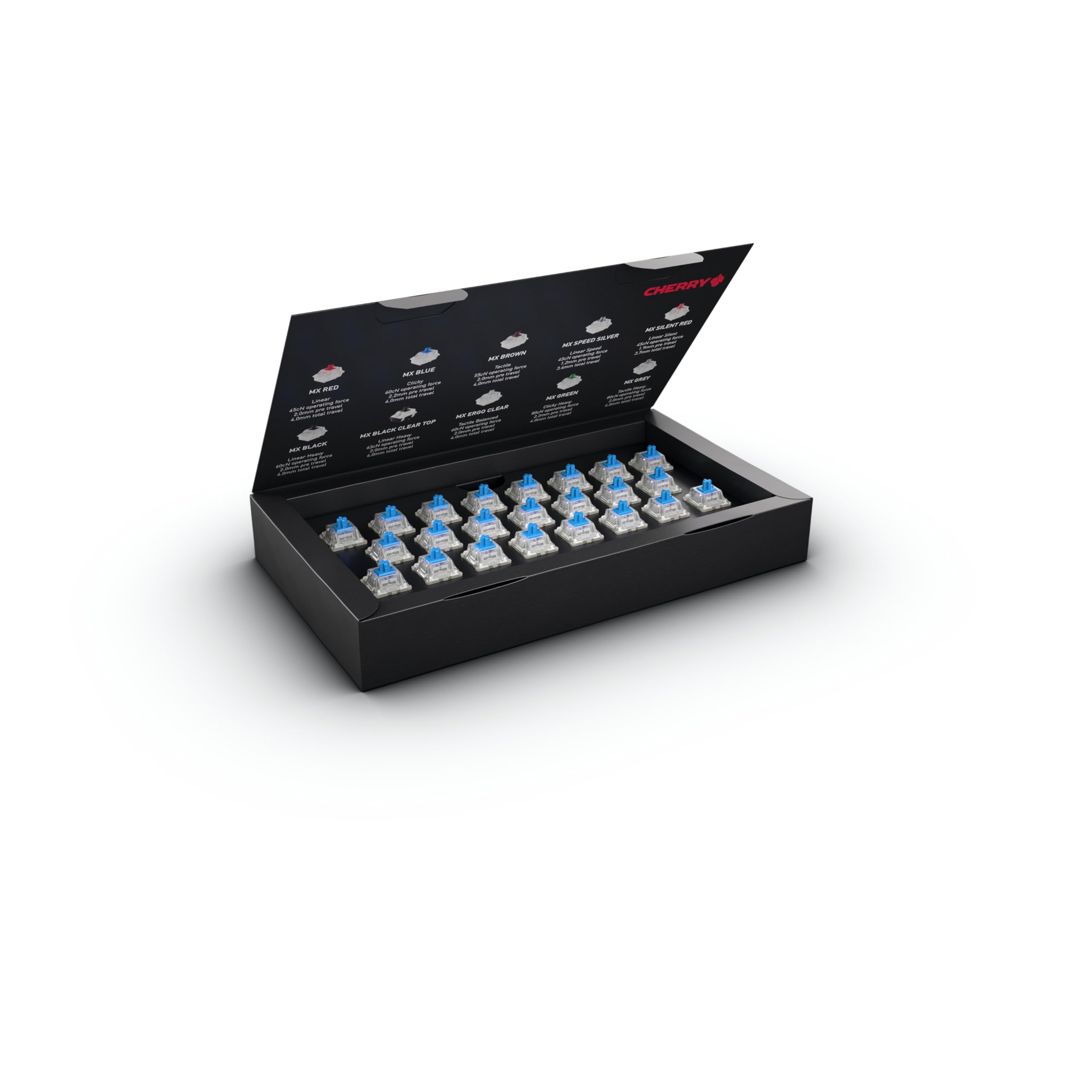 CHERRY XTRFY MX RGB Silent Red Switch Meccanici 23 Pezzi Lineari