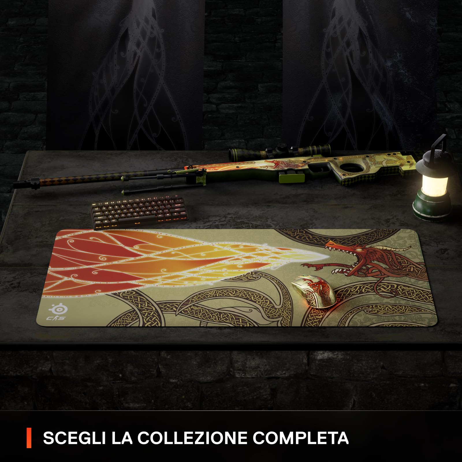 SteelSeries CS2 Dragon Lore mouse wireless 18K DPI 200h