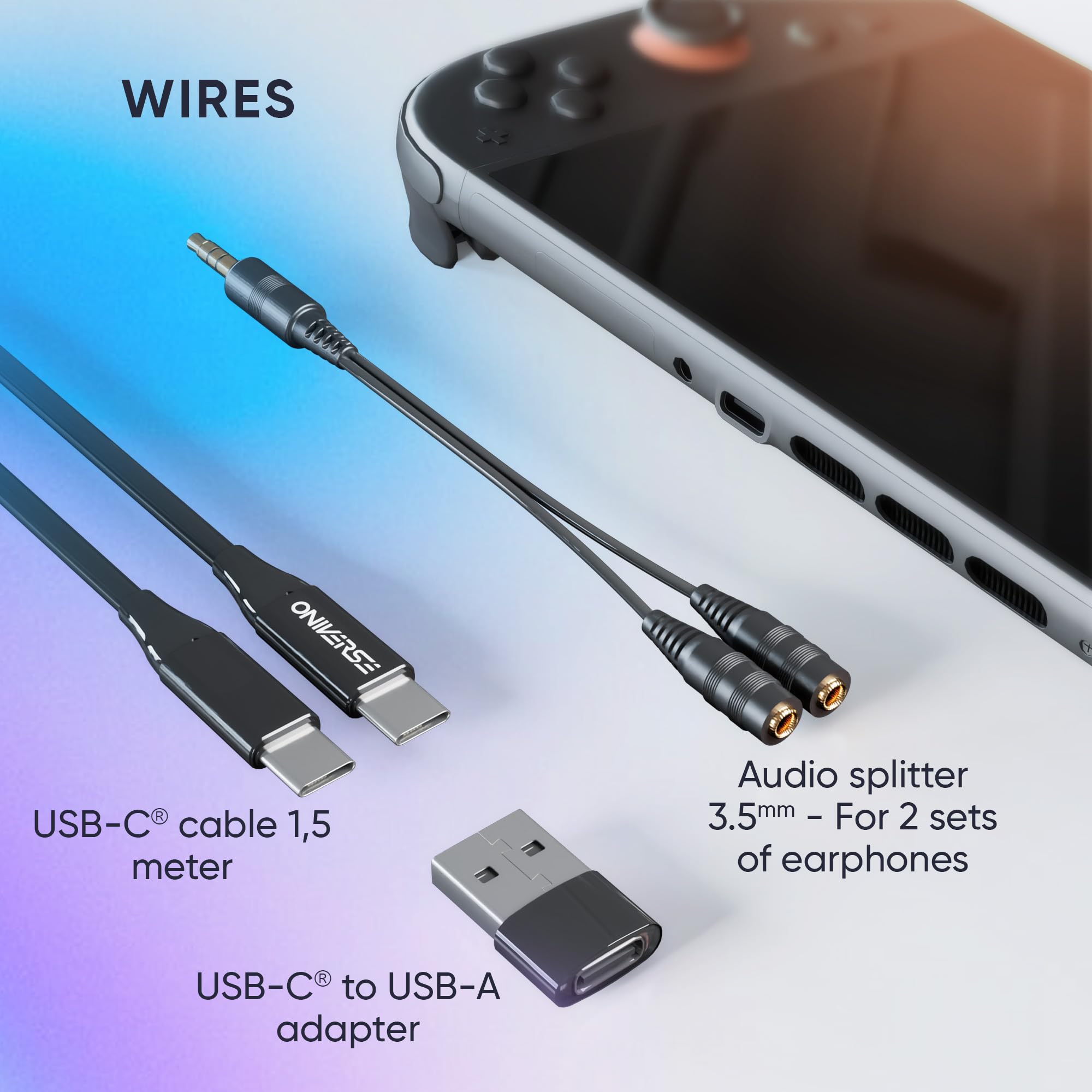 Oniverse Starter Kit 8 in 1 Custodia Switch 2 Vetro USB-C