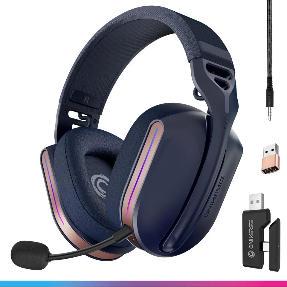 Oniverse Polaris cuffie gaming wireless 7.1 LED 33h