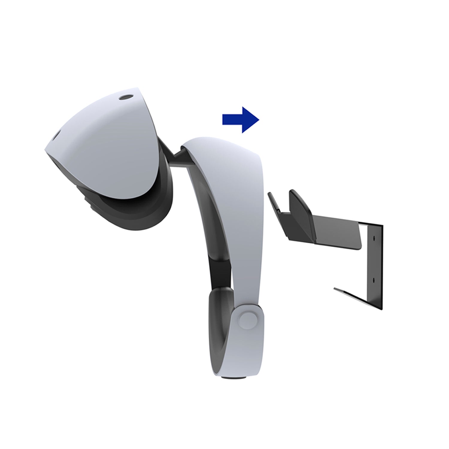 Monzlteck PS5/PS4 Mount supporto parete PSVR2 visore acciaio