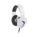Oniverse Meteor cuffie gaming cablate bianco LED 50 mm