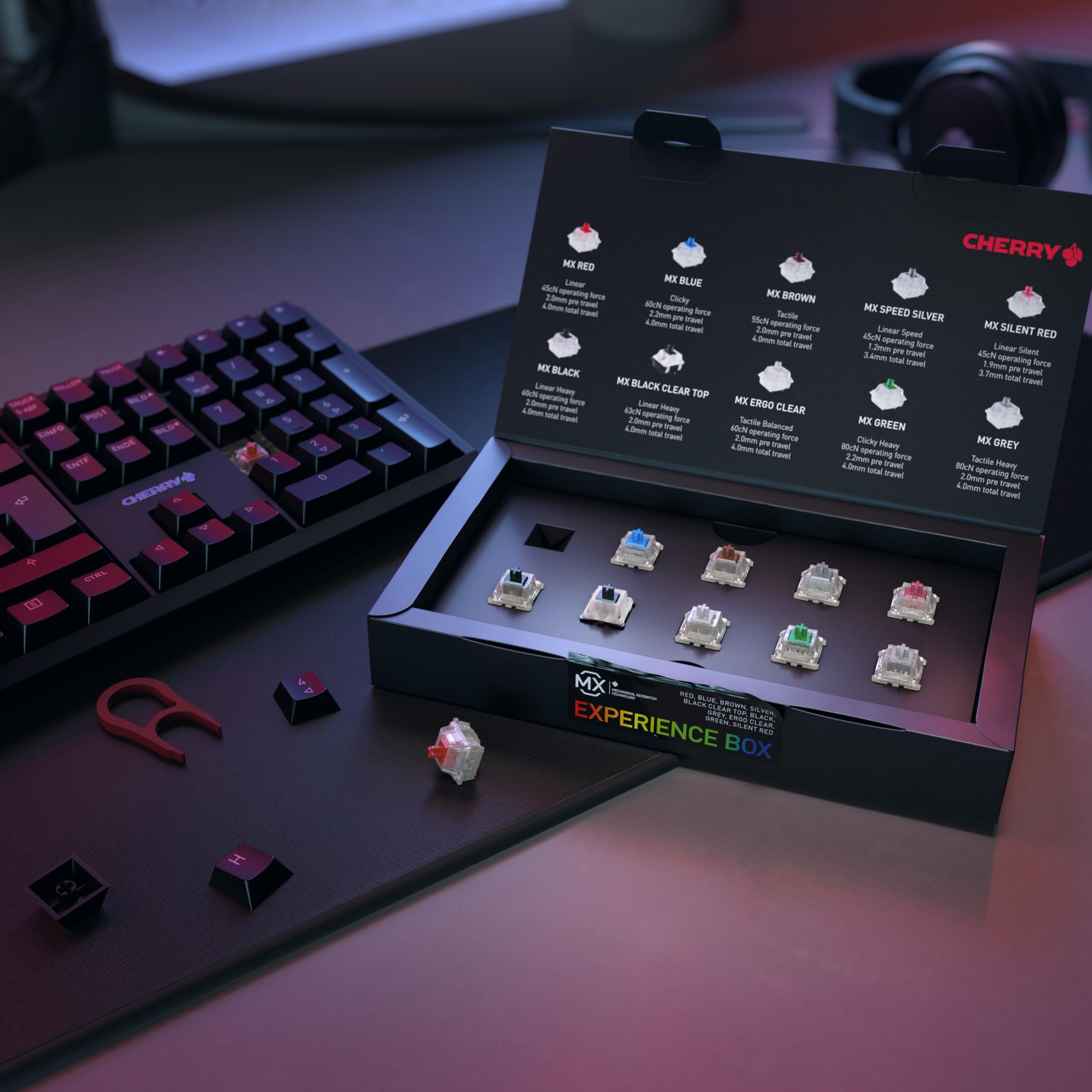 Cherry MX Experience Box switch tastiera 10 pezzi Grey