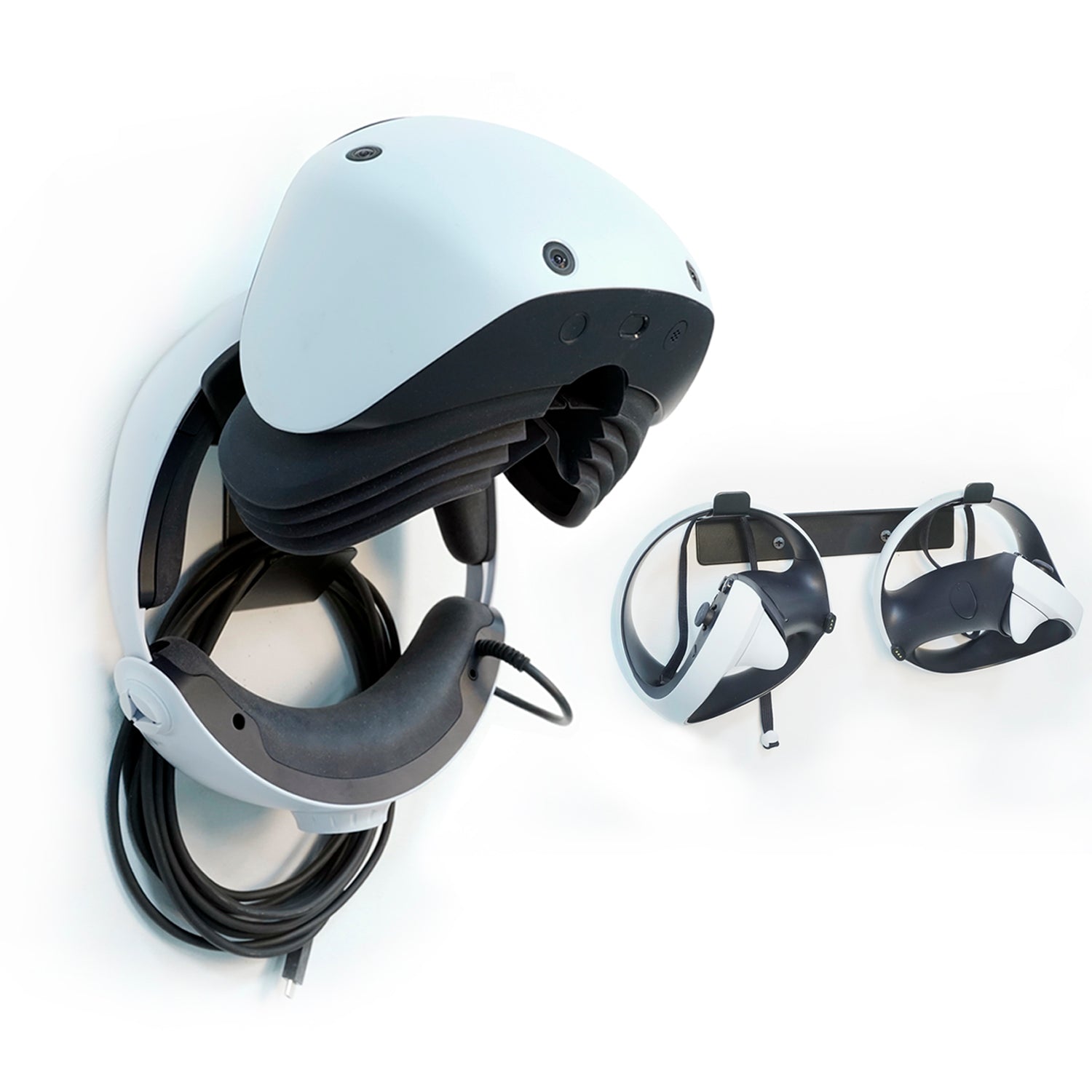 Monzlteck PS5/PS4 Mount supporto parete PSVR2 visore acciaio