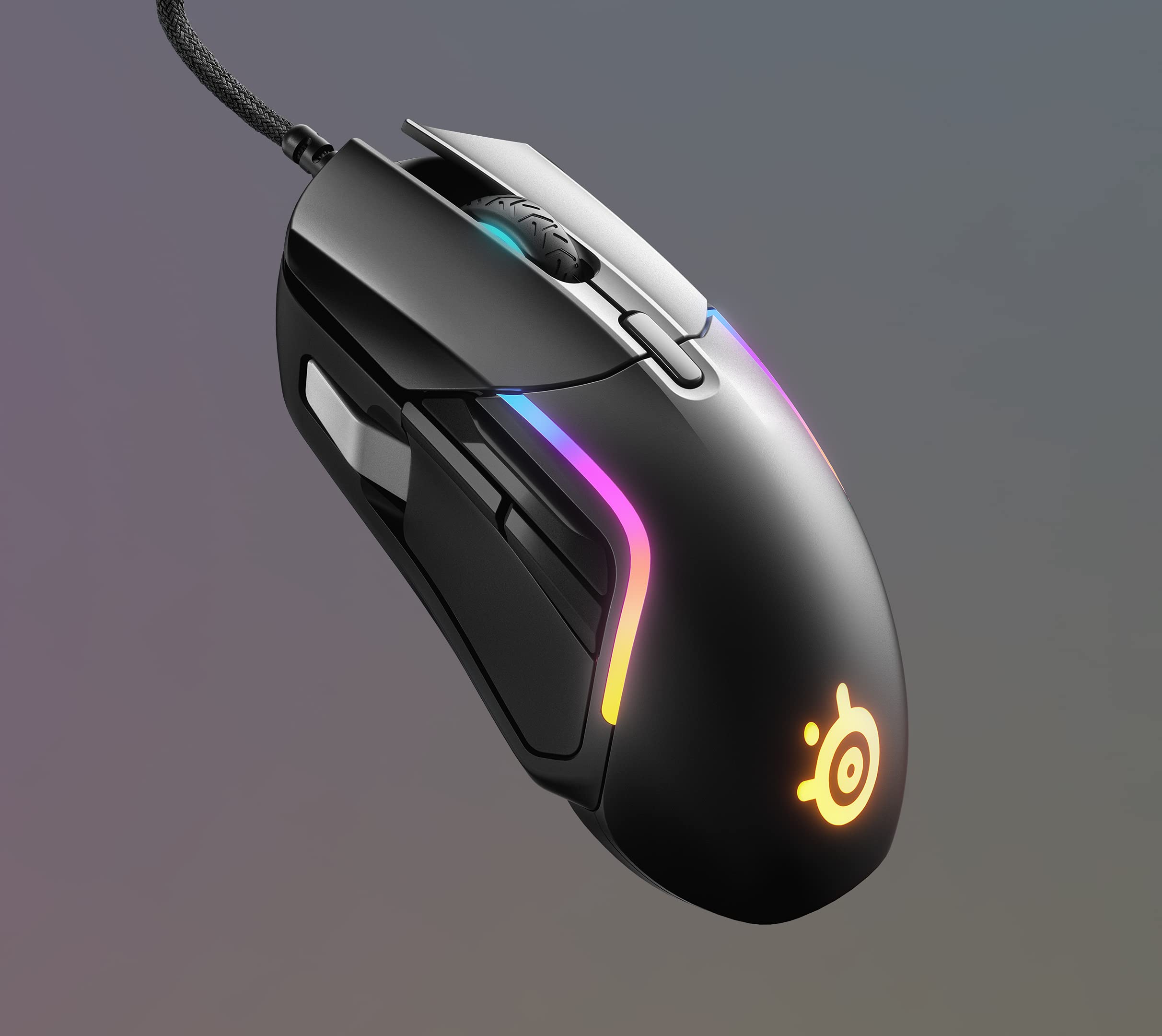 SteelSeries Rival 5 Mouse Gaming 18000 CPI 9 Tasti Nero