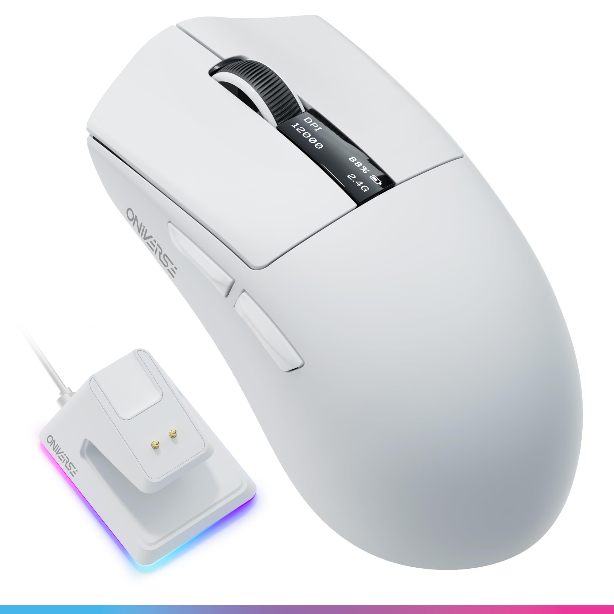 Oniverse Vanguard mouse gaming wireless 12000 DPI dock