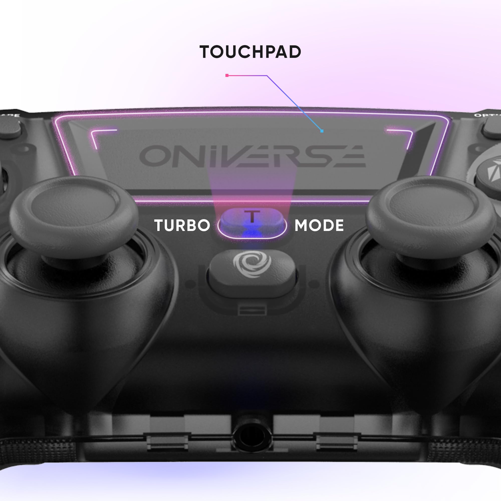 Oniverse Revolt Controller Wireless Mercury Grey PS4 PC Macro