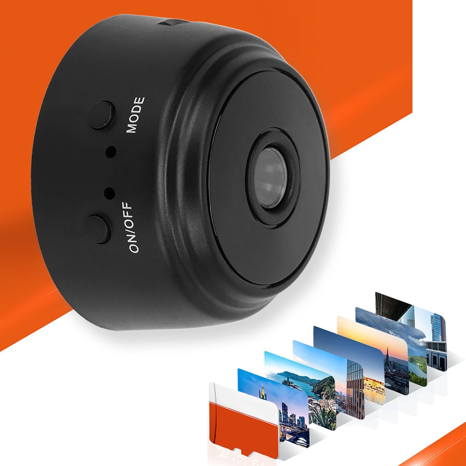 Gowenic A9 mini telecamera WiFi 1080p nera magnetica
