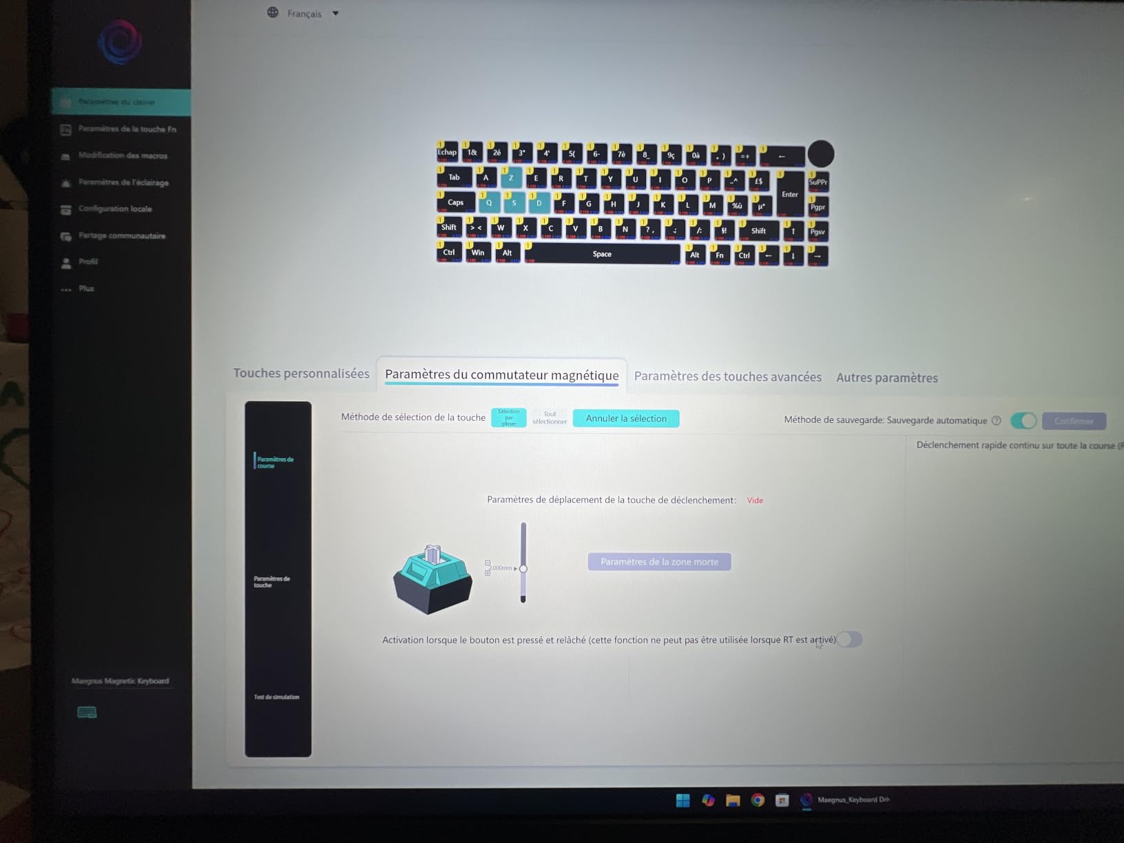Oniverse Maegnus tastiera gaming 65% Hall Effect AZERTY