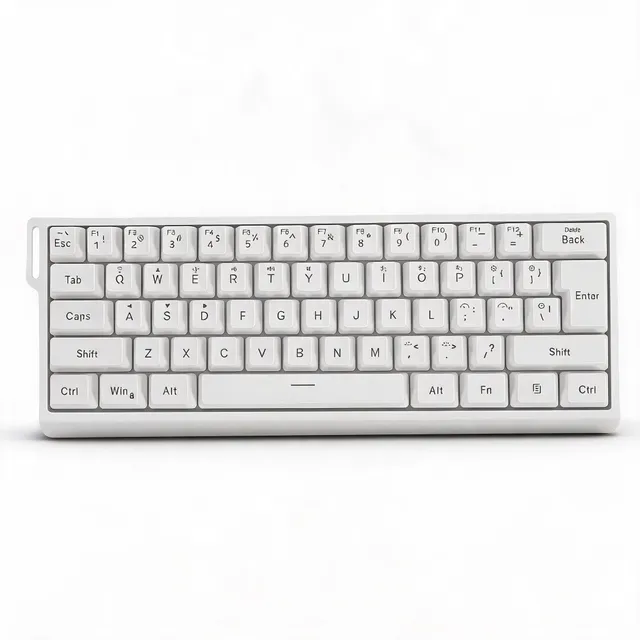 Gowenic tastiera wireless 61 tasti white RGB 2.4G Bluetooth