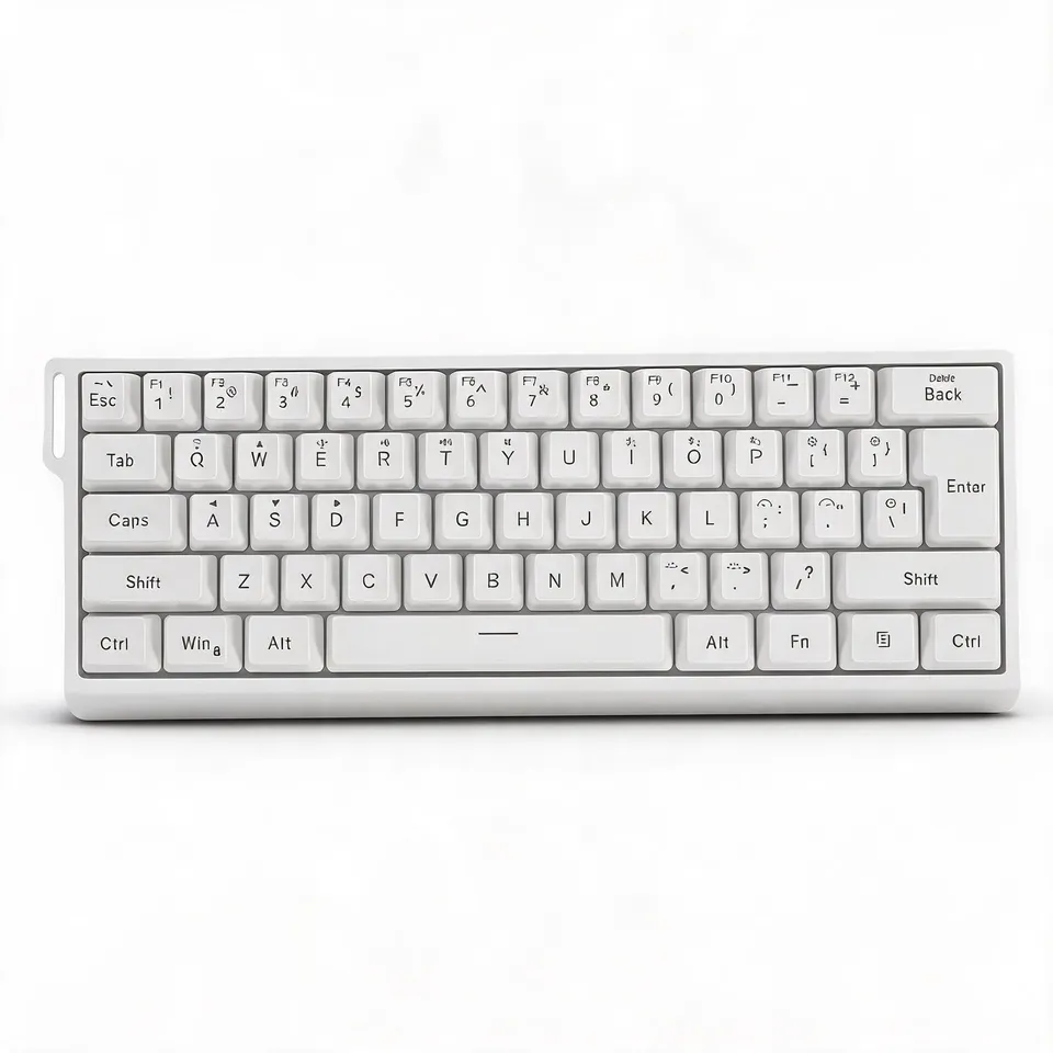 Gowenic tastiera wireless 61 tasti white RGB 2.4G Bluetooth