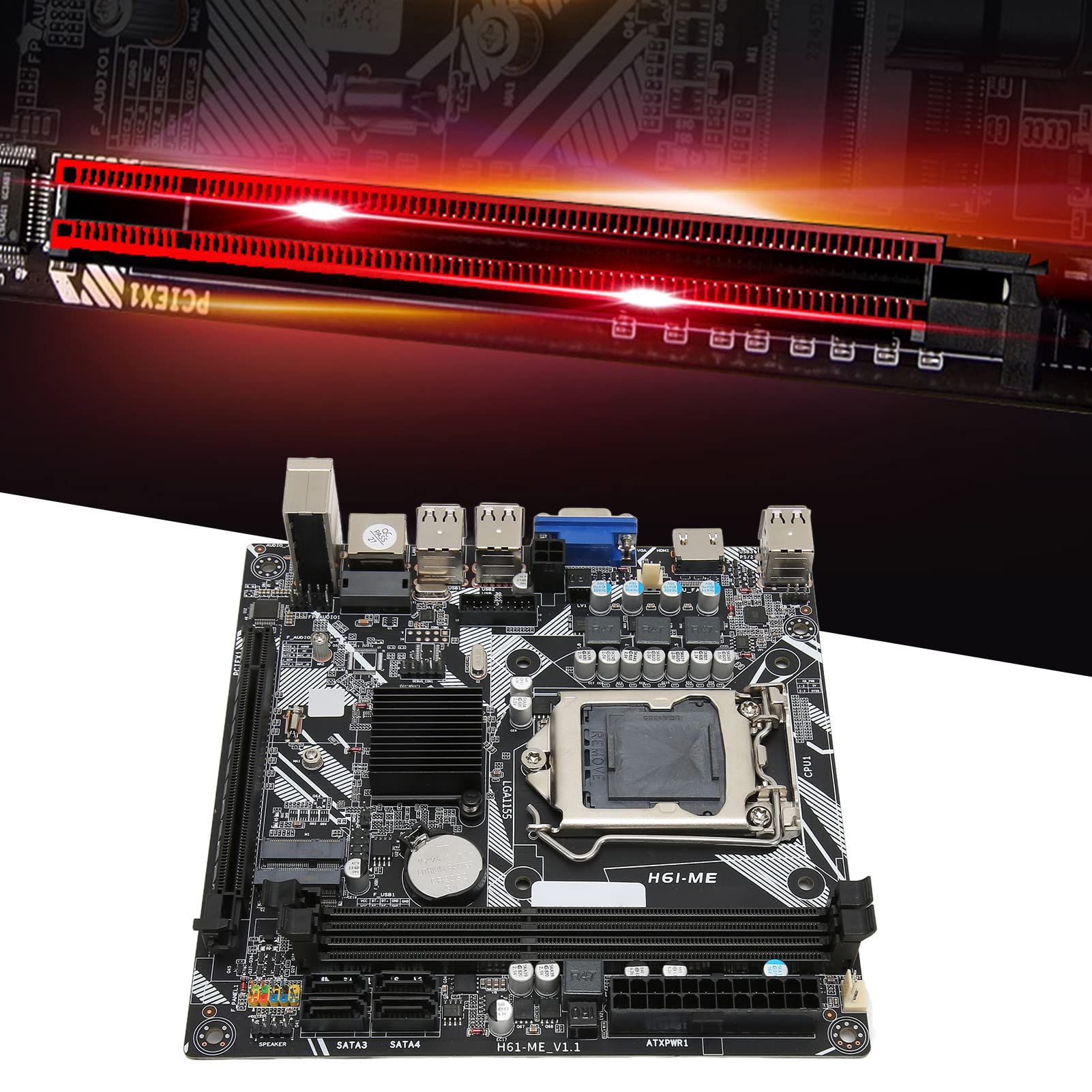 GOWENIC H61 Scheda Madre LGA 1155 Mini ITX DDR3