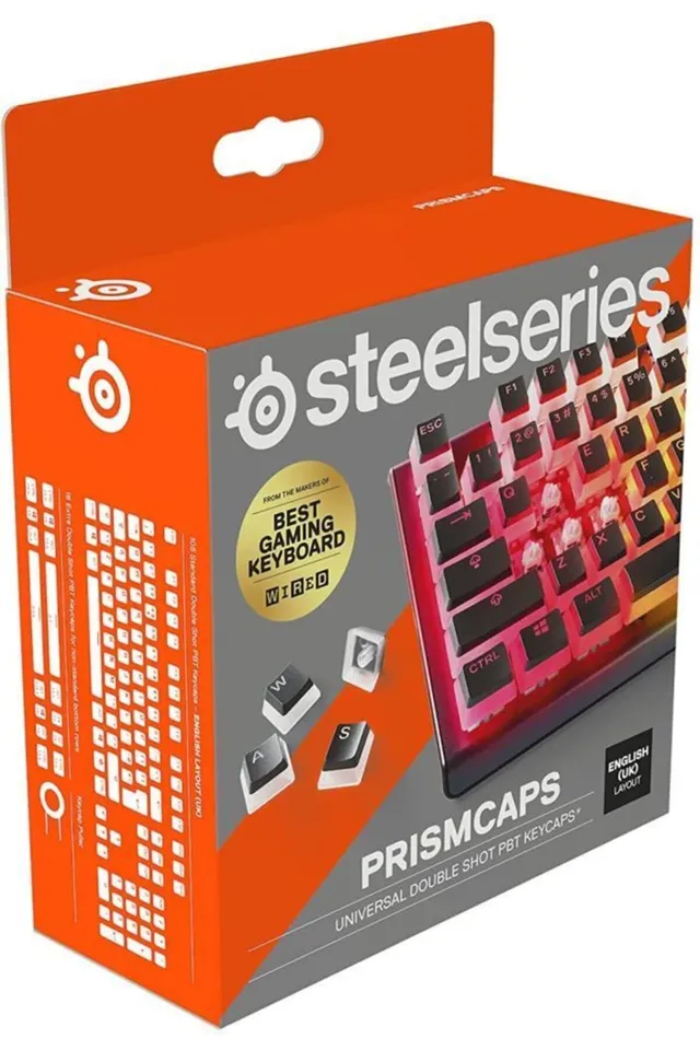 SteelSeries PrismCaps Copritasti Pudding PBT Neri UK