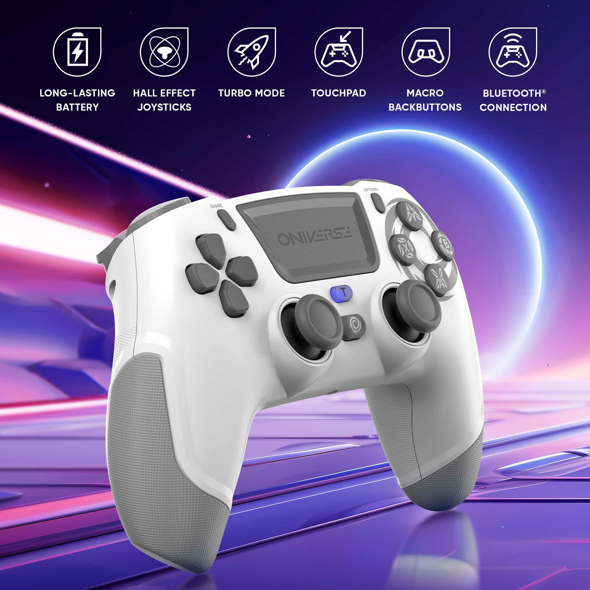 Oniverse Controllers Revolt controller wireless PS4 bianco Hall