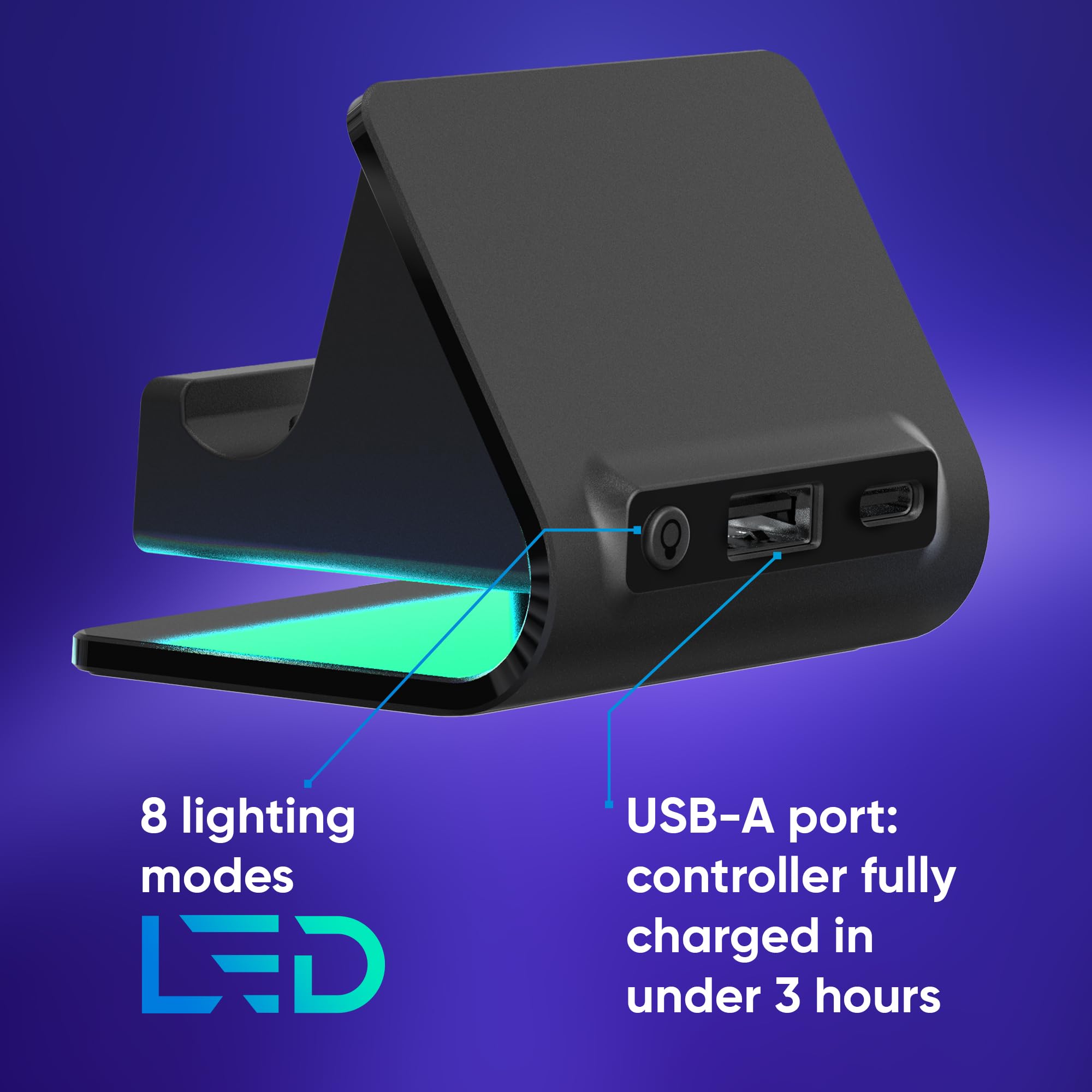 Oniverse Fusion Dock stazione ricarica Switch 2 2 Joy-Con LED